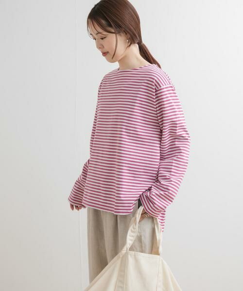 URBAN RESEARCH DOORS / アーバンリサーチ ドアーズ Tシャツ | ラウンドヘムボーダーロングTシャツ | 詳細14