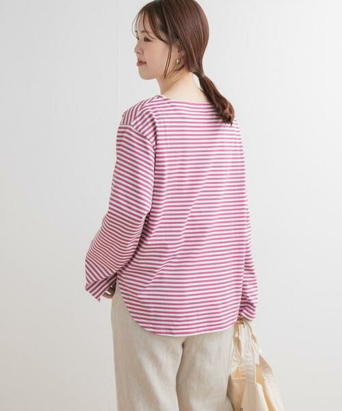 URBAN RESEARCH DOORS / アーバンリサーチ ドアーズ Tシャツ | ラウンドヘムボーダーロングTシャツ | 詳細15