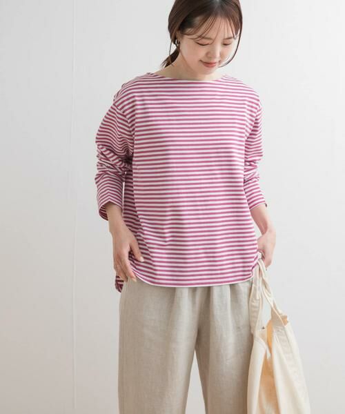 URBAN RESEARCH DOORS / アーバンリサーチ ドアーズ Tシャツ | ラウンドヘムボーダーロングTシャツ | 詳細16