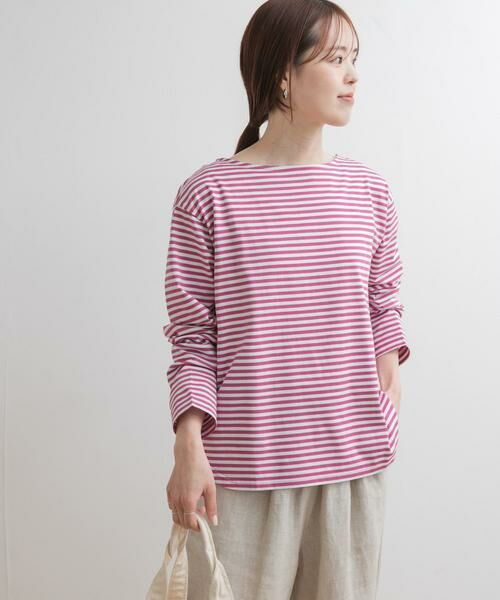 URBAN RESEARCH DOORS / アーバンリサーチ ドアーズ Tシャツ | ラウンドヘムボーダーロングTシャツ | 詳細19