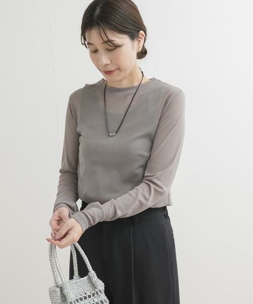 URBAN RESEARCH DOORS / アーバンリサーチ ドアーズ Tシャツ | チュールロングTシャツ | 詳細13