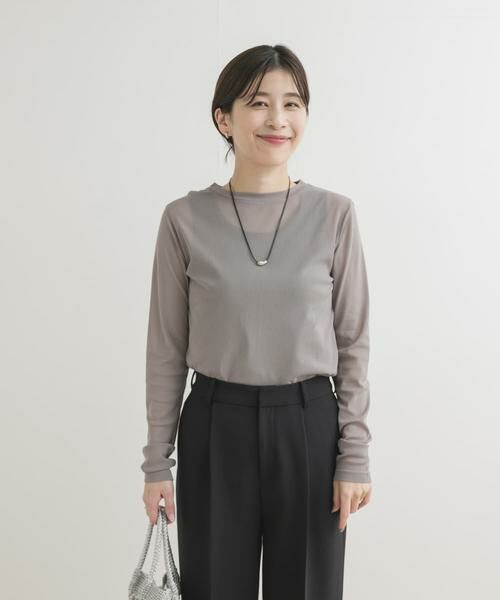 URBAN RESEARCH DOORS / アーバンリサーチ ドアーズ Tシャツ | チュールロングTシャツ | 詳細20