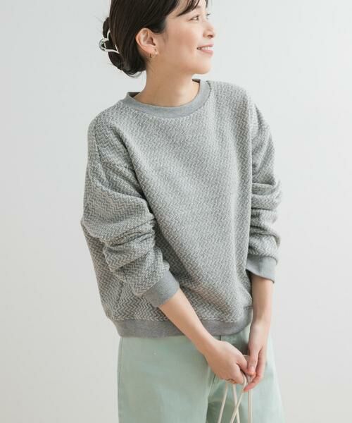 URBAN RESEARCH DOORS / アーバンリサーチ ドアーズ スウェット | ラフィージグザグインレイプルオーバー | 詳細2