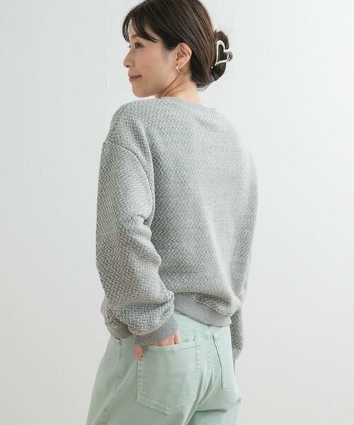 URBAN RESEARCH DOORS / アーバンリサーチ ドアーズ スウェット | ラフィージグザグインレイプルオーバー | 詳細3