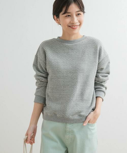 URBAN RESEARCH DOORS / アーバンリサーチ ドアーズ スウェット | ラフィージグザグインレイプルオーバー | 詳細5