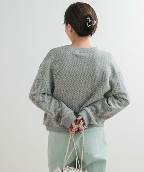 URBAN RESEARCH DOORS / アーバンリサーチ ドアーズ スウェット | ラフィージグザグインレイプルオーバー | 詳細8