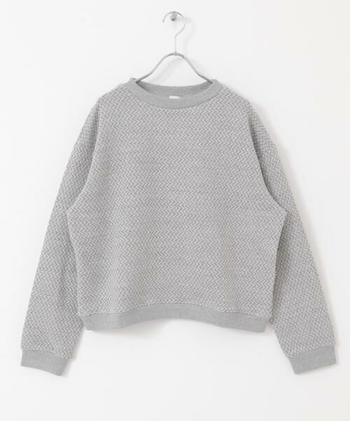 URBAN RESEARCH DOORS / アーバンリサーチ ドアーズ スウェット | ラフィージグザグインレイプルオーバー | 詳細9