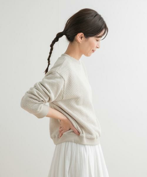 URBAN RESEARCH DOORS / アーバンリサーチ ドアーズ スウェット | ラフィージグザグインレイプルオーバー | 詳細21