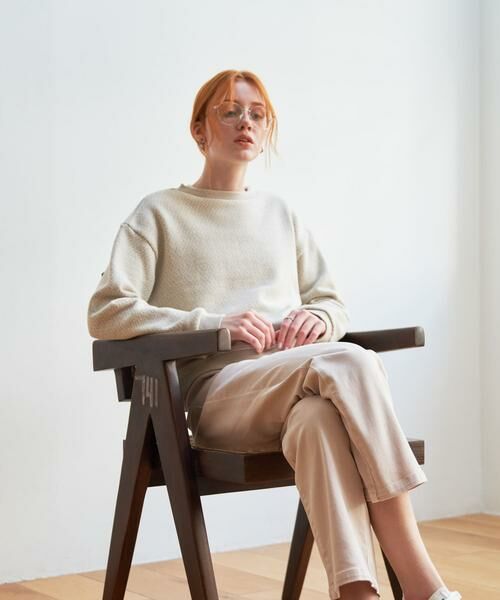 URBAN RESEARCH DOORS / アーバンリサーチ ドアーズ スウェット | ラフィージグザグインレイプルオーバー | 詳細24