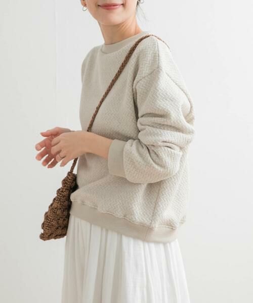 URBAN RESEARCH DOORS / アーバンリサーチ ドアーズ スウェット | ラフィージグザグインレイプルオーバー | 詳細13