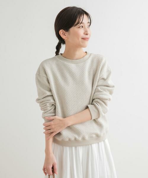URBAN RESEARCH DOORS / アーバンリサーチ ドアーズ スウェット | ラフィージグザグインレイプルオーバー | 詳細20