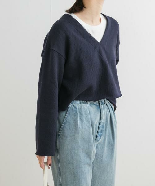 URBAN RESEARCH DOORS / アーバンリサーチ ドアーズ Tシャツ | ミドルインレイVネックプルオーバー | 詳細10