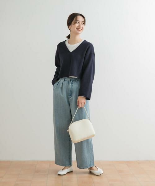 URBAN RESEARCH DOORS / アーバンリサーチ ドアーズ Tシャツ | ミドルインレイVネックプルオーバー | 詳細11