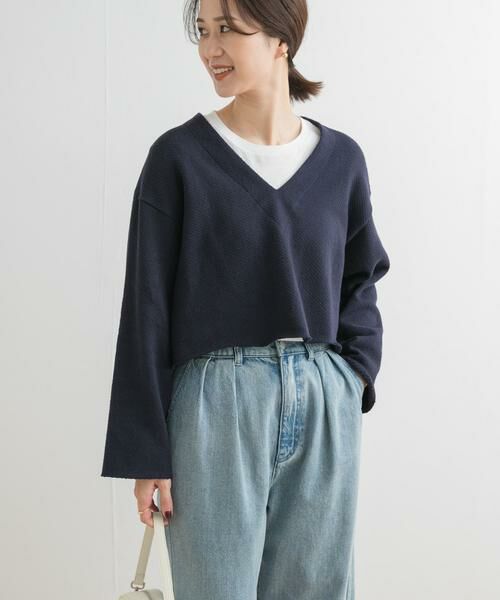 URBAN RESEARCH DOORS / アーバンリサーチ ドアーズ Tシャツ | ミドルインレイVネックプルオーバー | 詳細5