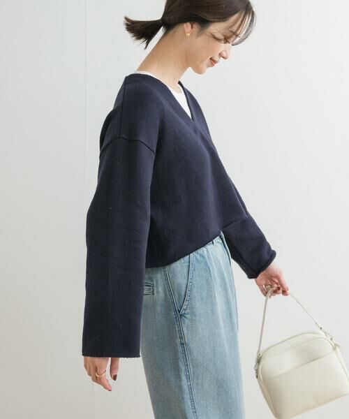 URBAN RESEARCH DOORS / アーバンリサーチ ドアーズ Tシャツ | ミドルインレイVネックプルオーバー | 詳細9