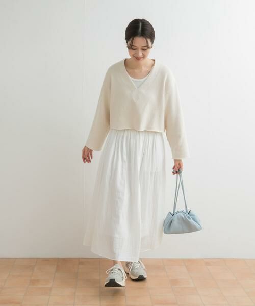 URBAN RESEARCH DOORS / アーバンリサーチ ドアーズ Tシャツ | ミドルインレイVネックプルオーバー | 詳細30