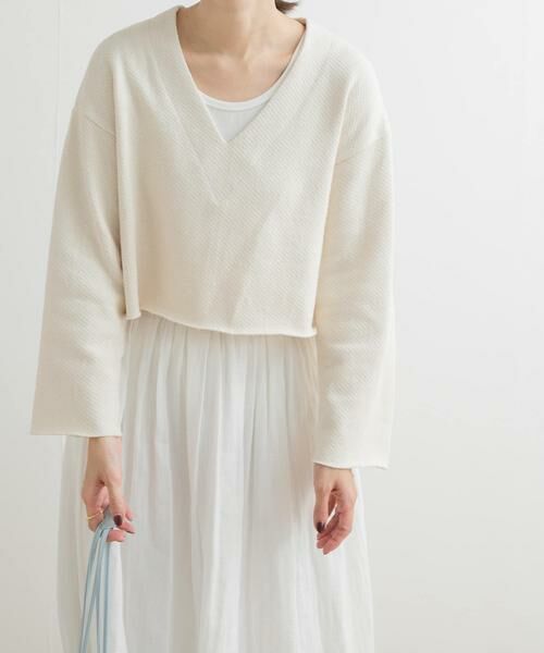 URBAN RESEARCH DOORS / アーバンリサーチ ドアーズ Tシャツ | ミドルインレイVネックプルオーバー | 詳細21