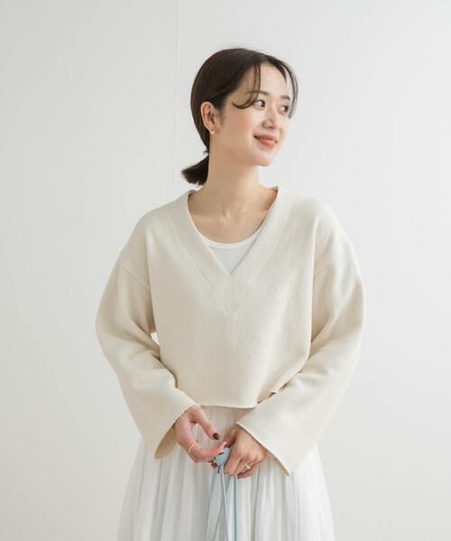 URBAN RESEARCH DOORS / アーバンリサーチ ドアーズ Tシャツ | ミドルインレイVネックプルオーバー | 詳細25