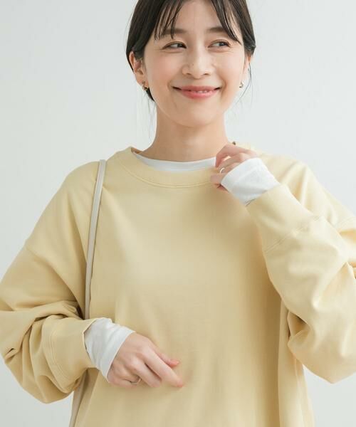 URBAN RESEARCH DOORS / アーバンリサーチ ドアーズ Tシャツ | リネン混シアーロングTシャツ | 詳細1