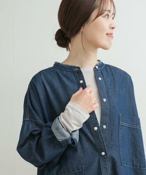 URBAN RESEARCH DOORS / アーバンリサーチ ドアーズ Tシャツ | リネン混シアーロングTシャツ | 詳細7