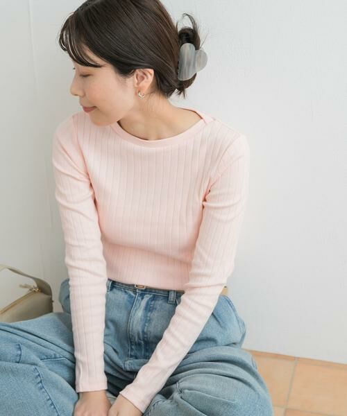 URBAN RESEARCH DOORS / アーバンリサーチ ドアーズ Tシャツ | 針抜き長袖カットソー | 詳細1