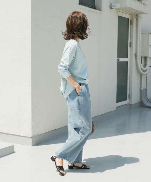 URBAN RESEARCH DOORS / アーバンリサーチ ドアーズ Tシャツ | コットンバックタック7分袖プルオーバー | 詳細10