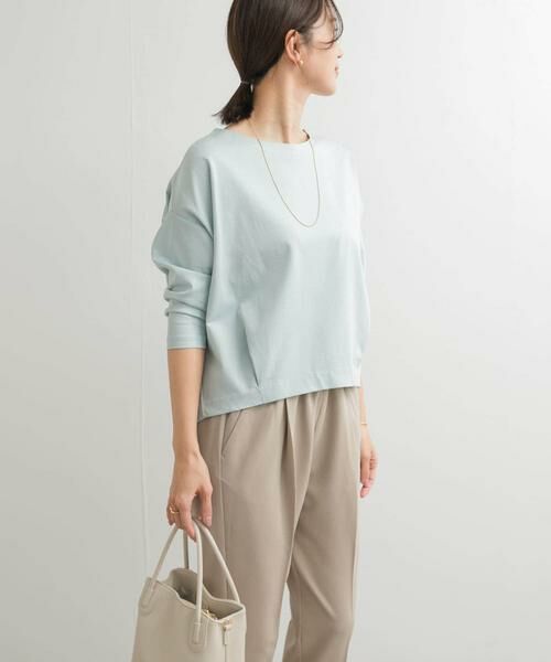 URBAN RESEARCH DOORS / アーバンリサーチ ドアーズ Tシャツ | コットンバックタック7分袖プルオーバー | 詳細11