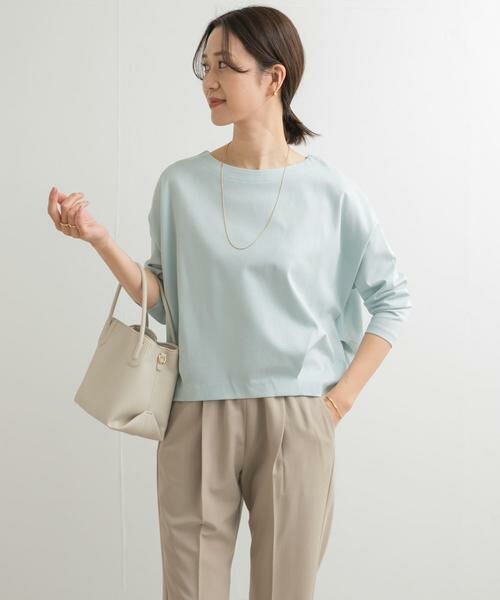 URBAN RESEARCH DOORS / アーバンリサーチ ドアーズ Tシャツ | コットンバックタック7分袖プルオーバー | 詳細12