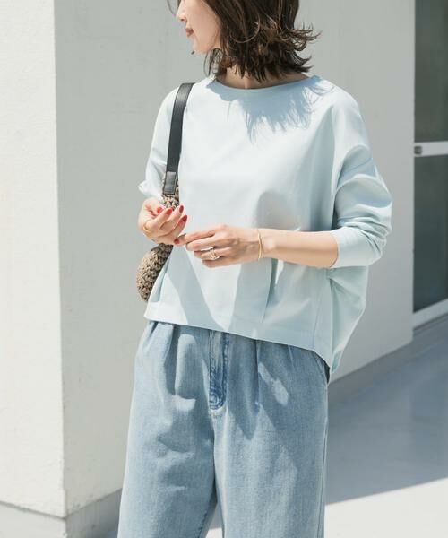 URBAN RESEARCH DOORS / アーバンリサーチ ドアーズ Tシャツ | コットンバックタック7分袖プルオーバー | 詳細2