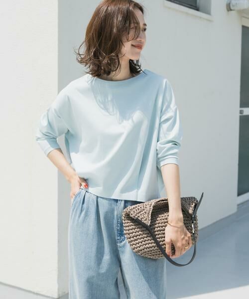 URBAN RESEARCH DOORS / アーバンリサーチ ドアーズ Tシャツ | コットンバックタック7分袖プルオーバー | 詳細7