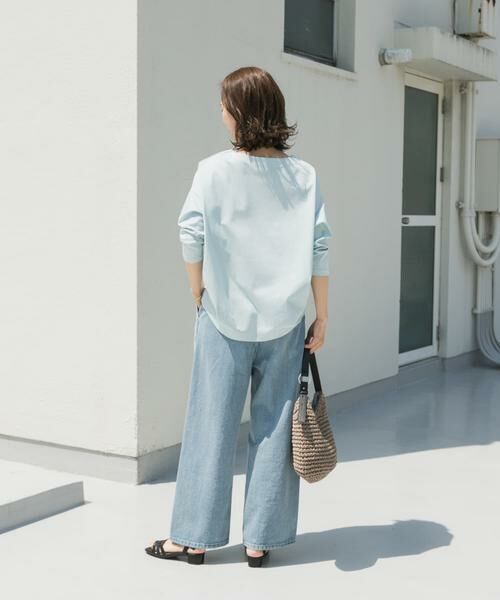 URBAN RESEARCH DOORS / アーバンリサーチ ドアーズ Tシャツ | コットンバックタック7分袖プルオーバー | 詳細9