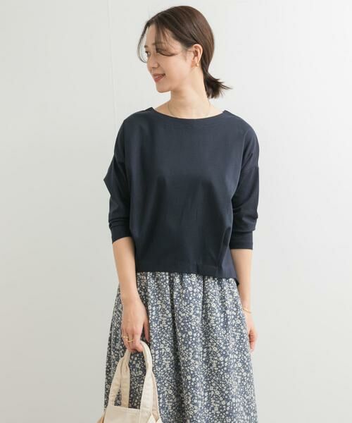 URBAN RESEARCH DOORS / アーバンリサーチ ドアーズ Tシャツ | コットンバックタック7分袖プルオーバー | 詳細26