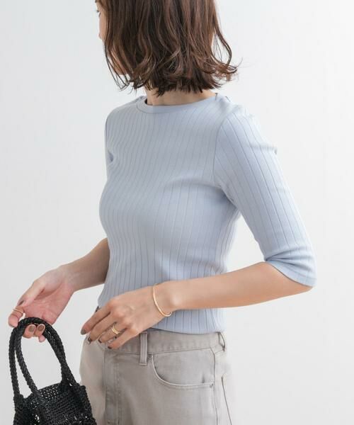 URBAN RESEARCH DOORS / アーバンリサーチ ドアーズ Tシャツ | 針抜き6分袖カットソー | 詳細2