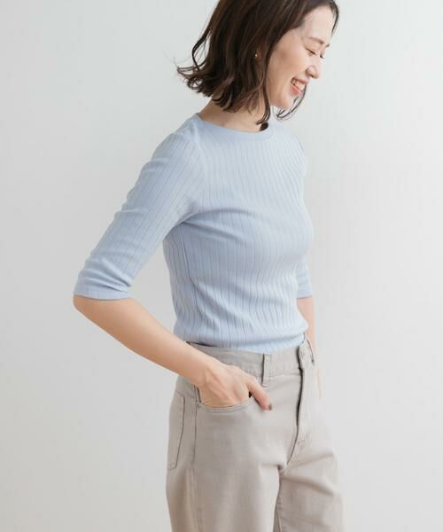 URBAN RESEARCH DOORS / アーバンリサーチ ドアーズ Tシャツ | 針抜き6分袖カットソー | 詳細5