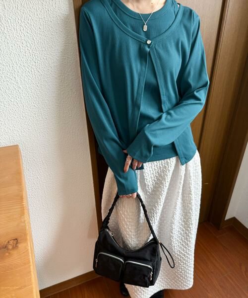 URBAN RESEARCH DOORS / アーバンリサーチ ドアーズ カーディガン・ボレロ | アメスリタンクトップセットカーディガン | 詳細5