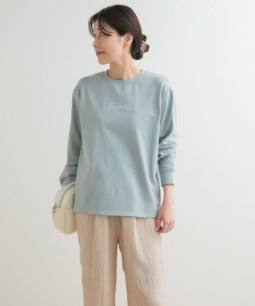 URBAN RESEARCH DOORS / アーバンリサーチ ドアーズ Tシャツ | ロゴ刺繍プルオーバー | 詳細7