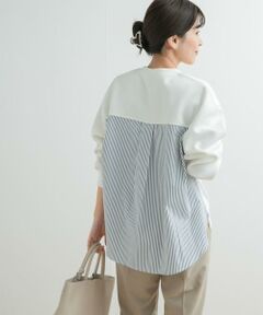 URBAN RESEARCH DOORS / アーバンリサーチ ドアーズ その他トップス | ダンボール布帛切替プルオーバー