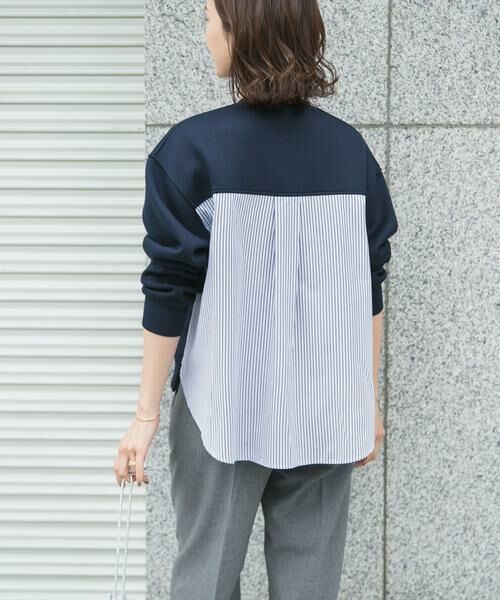 URBAN RESEARCH DOORS / アーバンリサーチ ドアーズ その他トップス | ダンボール布帛切替プルオーバー | 詳細1