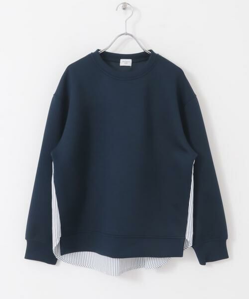 URBAN RESEARCH DOORS / アーバンリサーチ ドアーズ その他トップス | ダンボール布帛切替プルオーバー | 詳細14