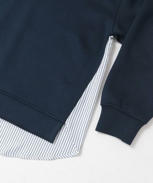 URBAN RESEARCH DOORS / アーバンリサーチ ドアーズ その他トップス | ダンボール布帛切替プルオーバー | 詳細16