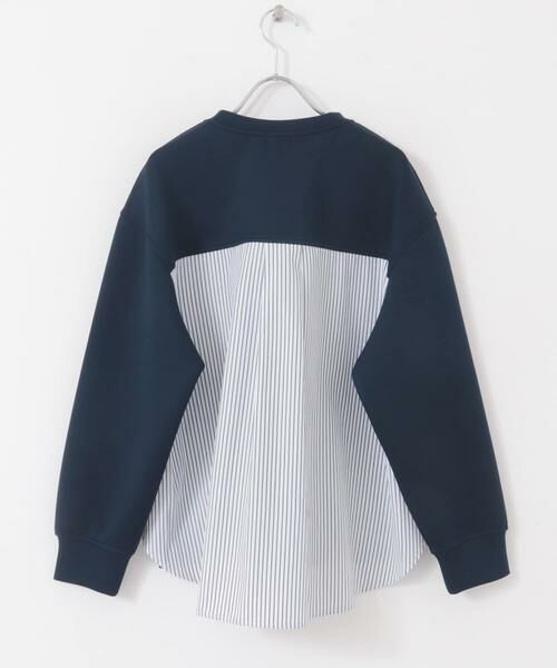 URBAN RESEARCH DOORS / アーバンリサーチ ドアーズ その他トップス | ダンボール布帛切替プルオーバー | 詳細17