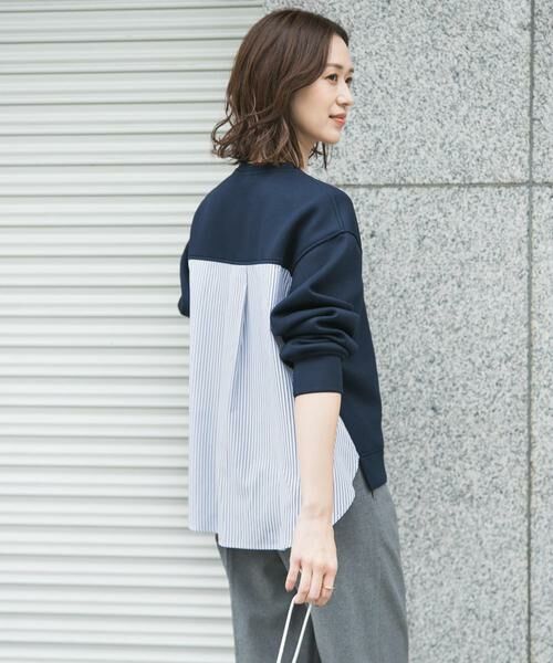 URBAN RESEARCH DOORS / アーバンリサーチ ドアーズ その他トップス | ダンボール布帛切替プルオーバー | 詳細3