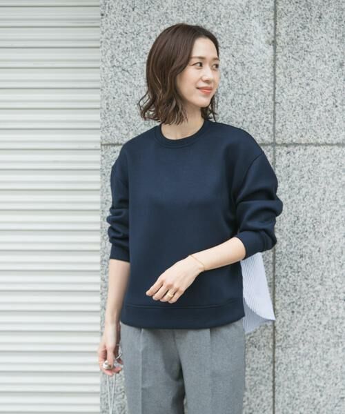 URBAN RESEARCH DOORS / アーバンリサーチ ドアーズ その他トップス | ダンボール布帛切替プルオーバー | 詳細4