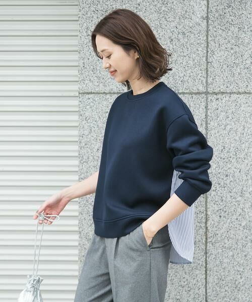 URBAN RESEARCH DOORS / アーバンリサーチ ドアーズ その他トップス | ダンボール布帛切替プルオーバー | 詳細5