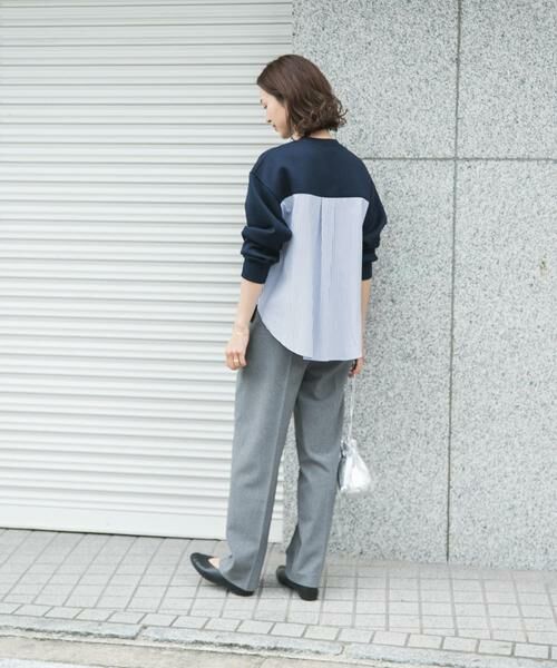 URBAN RESEARCH DOORS / アーバンリサーチ ドアーズ その他トップス | ダンボール布帛切替プルオーバー | 詳細7