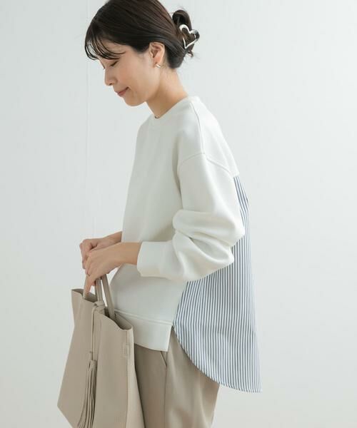 URBAN RESEARCH DOORS / アーバンリサーチ ドアーズ その他トップス | ダンボール布帛切替プルオーバー | 詳細22