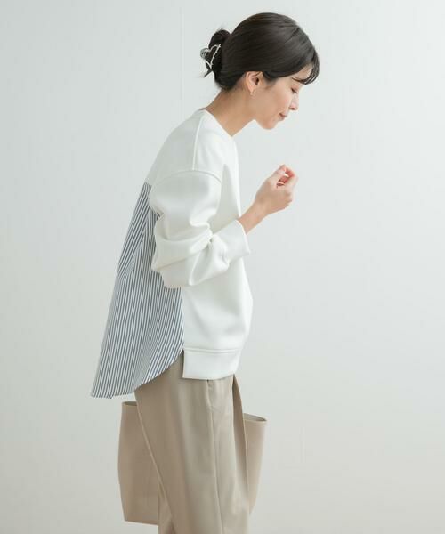 URBAN RESEARCH DOORS / アーバンリサーチ ドアーズ その他トップス | ダンボール布帛切替プルオーバー | 詳細24