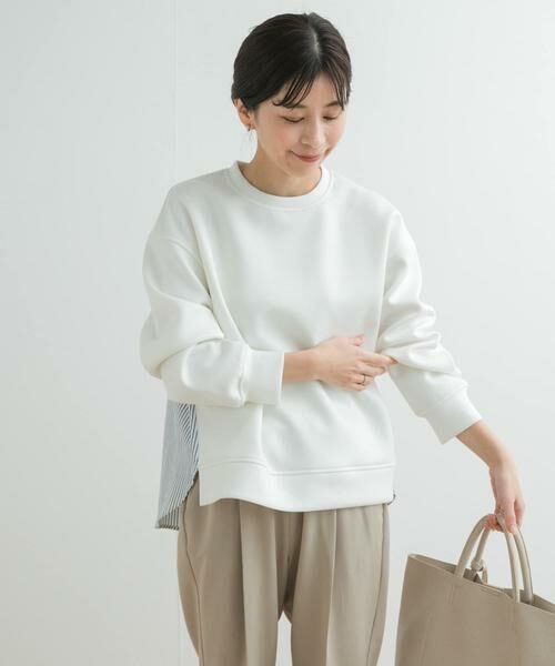 URBAN RESEARCH DOORS / アーバンリサーチ ドアーズ その他トップス | ダンボール布帛切替プルオーバー | 詳細26