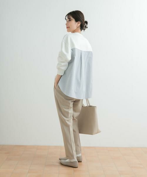 URBAN RESEARCH DOORS / アーバンリサーチ ドアーズ その他トップス | ダンボール布帛切替プルオーバー | 詳細29
