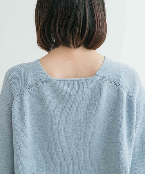 URBAN RESEARCH DOORS / アーバンリサーチ ドアーズ ニット・セーター | コットン畦Vネックニット | 詳細13